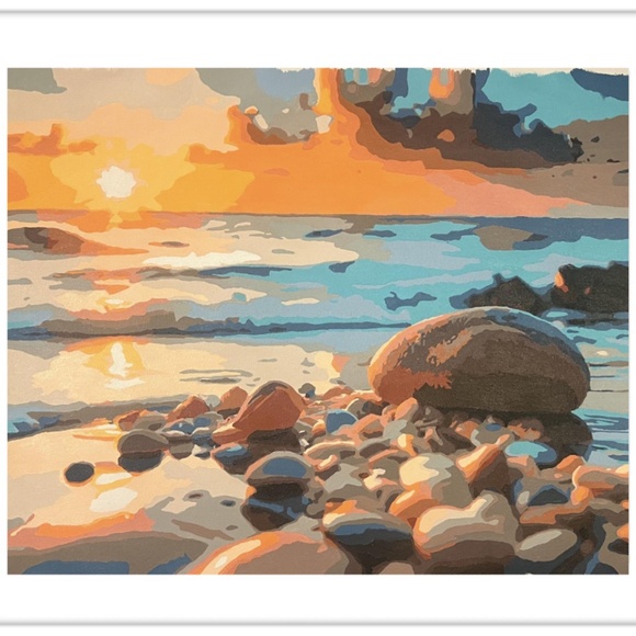 Unframed 16x20 Every Pebble is a Stepping Stone Acrylic Painting 2024 - Picture 4 of 4